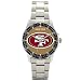 SAN FRANCISCO 49ERS Beautiful Water Resistant "Coach Series" WATCH with Stainless Steel Band