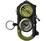 Dakota - Cuff Clip, Green Dial, Green & Black Case, Carabineer Clip