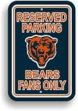 Chicago Bears NFL Reserved Parking Sign