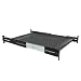 StarTech.com 19-Inch Vented Adjustable Depth Sliding Server Rack Cabinet Shelf UNISLDSHF19 (Black)