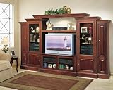 North Hampton Entertainment Center- 4 Piece Wall Unit w/50 TVC