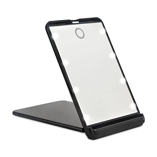 ★FREE SHIPPING★Ultrathin Led Lighted Compact Travel Makeup Mirror, 1X