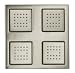 Kohler K-8031-AF French Gold WaterTile Modern MasterClean WaterTile Rain Shower Overhead Shower Head with 1/2 Inch Connection K-8031