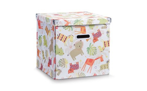 Zeller 99245 Aufbewahrungsbox  \"Kids\", Pappe 33.5 x 33 x 32 cm, wei&szlig; Preisvergleich