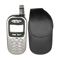 Stainless Steel 4oz Cell Phone Flask with Pouch