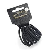 Hair Accessories 12 Thick Snag Free Endless Hair Elastics Bobbles Ponios[Black]