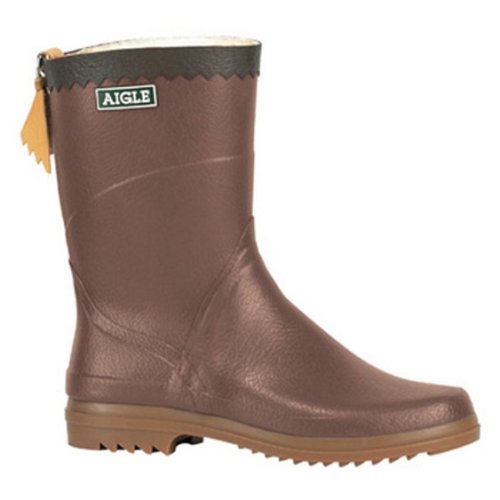 Aigle Damen Gummistiefel Naturkautschuk Gr.38 erdbraun