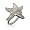 Eve's Addiction Sterling Silver Filigree Starfish Ring, 5