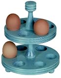 T&G 2-Tier Egg Rack with Blue Finish. Holds 12 Eggs. d170x203mm  from T&G Woodware Limited