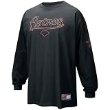 Nike Houston Astros Black MLB Practice Long Sleeve T-shirt