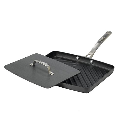 Kitchen Essentials from Calphalon Hard Anodized 8x11 Grill Pan and Press