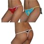 3 PACK: Ladies Private Intimate G-String Thong Panties / Knickers (Size: L/7)