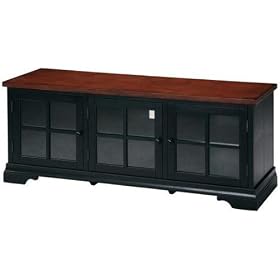 Turner 62w Wide - screen Tv Stand, 62W W GLSS DRS, BLACK CHERRY