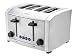 Kitchen & Housewares : Krups TT9340 Semi Pro All-Metal 1500-Watt 4-Slice Toaster