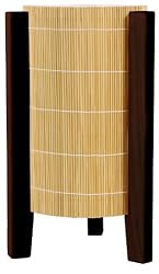 Best Indirect Mood Lighting - 13" Kago Japanese Design Bamboo Matchstick Asian Lantern - Walnut