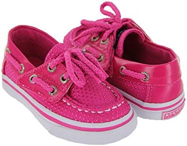 Sperry Top-Sider Bahama Jr. Boat Shoe (Toddler/Little Kid),Pink Dot,7.5 M US Toddler
