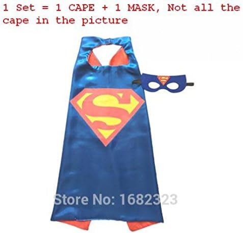 Superhero capes and masks lodër figurë game (Super man 1 Set = 1 CAPE + 1 MASK)