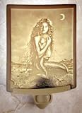 Mermaid and Child by David Delamare Porcelain Lithophane Night Light