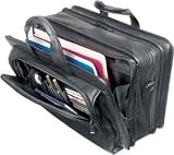 SOLO Wide Body Leather Laptop Brief