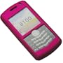 Blackberry 8100 Pearl Rubberized Hot Pink Crystal Case - Includes TWO Bonus Personal Charm Straps!