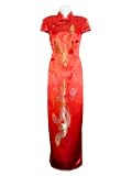 Dragon and phoenix bridal red dress