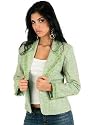Classic Woman Pastel Tweed Fitted Blazer