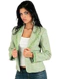 Classic Woman Pastel Tweed Fitted Blazer