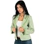 Classic Woman Pastel Tweed Fitted Blazer