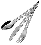 Gsi Sports Products 61003 Gsi Glacier Stainless Cutlery Set-3 Pc