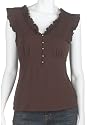 JTB Women's Ruffle Sleeveless Top