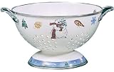Pfaltzgraff Snow Bear 3--Quart Enamel on Steel Colander