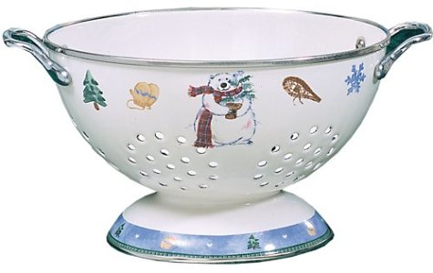 Pfaltzgraff Snow Bear 3--Quart Steel Colander