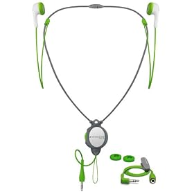 Sennheiser MXL70V Sport Line Stereo Headphone with Integrated Lanyard and Magnetic Surfaces