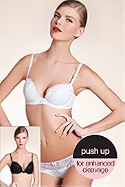 2 Pack Limited Collection Embroidered Push Up Balcony Bras