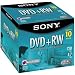 Sony DVD+RW 4X 4.7 GB Rewriteable (10-Pack)