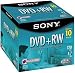 Sony DVD+RW 4X 4.7 GB Rewriteable (10-Pack)