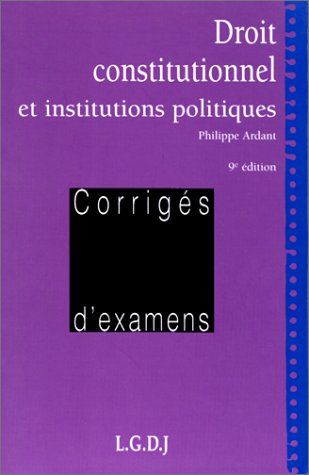 Droit constitutionnel et institutions politiques