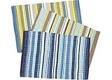 Tropix Bright Stripe Rugs LEMON ZEST 2' X 3' Rug