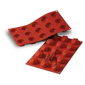 Flexible Silicone Bakeware: Narcissus 0.78 Oz, 1.73 Dia x 0.98 High, 15 Cavities by Silikomart