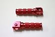 Foot Pegs - Front Rider - Red - Kawasaki Ninja 250, ZX6 ZX6R ZX600, ZX6RR, ZZR600, ZX7 ZX7R ZX750, ZX9 ZX9R ZX900, Z1000, ZX11, ZRX 1100 1200, ZX12R, ZZR1200
