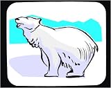 Mouse Pad with arctic, polar, bear, animal