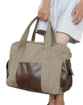 Hot Sale Otium 20228LKA Canvas Large Capacity Sports Bag Handbag Tote Bag,Khaki, for Men & Women