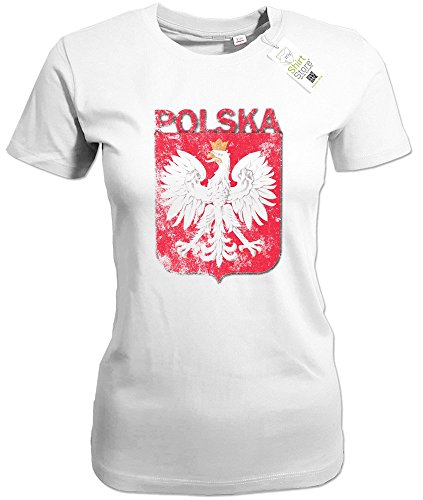 POLSKA VINTAGE – POLEN – KIDS – WEISS – T-SHIRT by Jayess-Kids Gr. 134/146