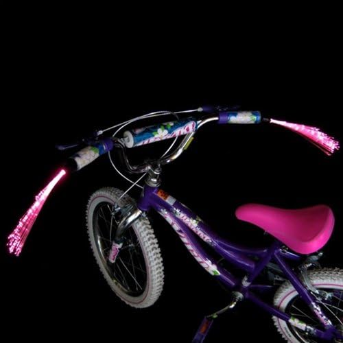 Handlebeams Light up Bike Handle Streamers - PINK Lights