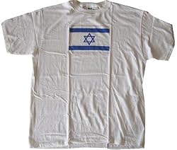 ISRAELI FLAG - White T-shirt