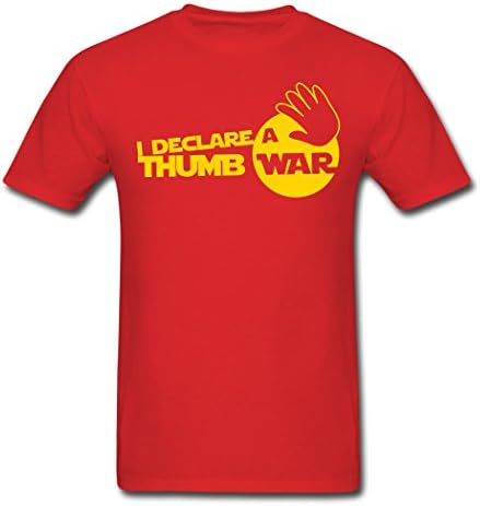 Freedomboy Interesting I Declare A Thumb War Men's T-shirt XXL