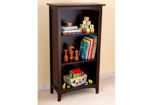 KidKraft Avalon Three-Shelf Bookcase - Espresso