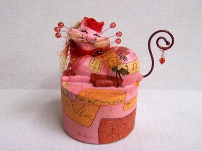 Vanmark Cat With Pink Print Jewelry Box