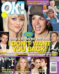 OK Weekly Magazine Britney Spears & Reese Witherspoon March 19, 2007 Issue (Eric Close, Terrence Howard, Jake Gyllenhaal)