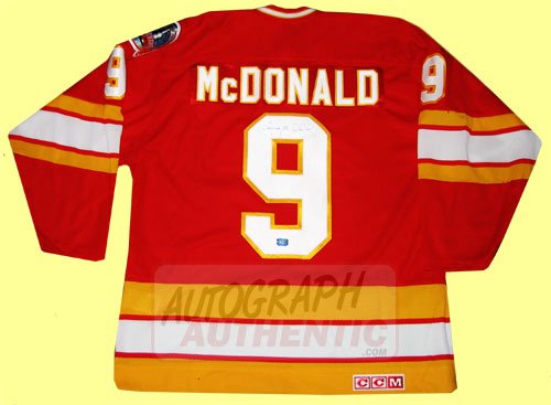 Autographed Lanny McDonald Vintage Calgary Flames '89 Stanley Cup Jersey